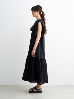 Cotton lawn big collar dress 詳細画像