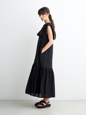 Cotton lawn big collar dress 詳細画像