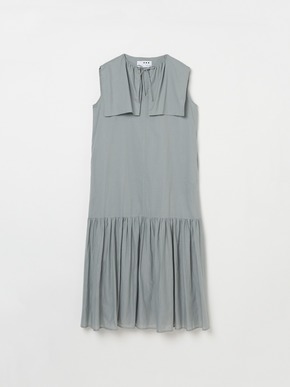 Cotton lawn big collar dress 詳細画像