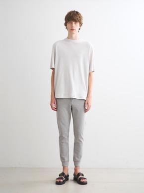 Men's Organic cotton knit layered crew neck 詳細画像