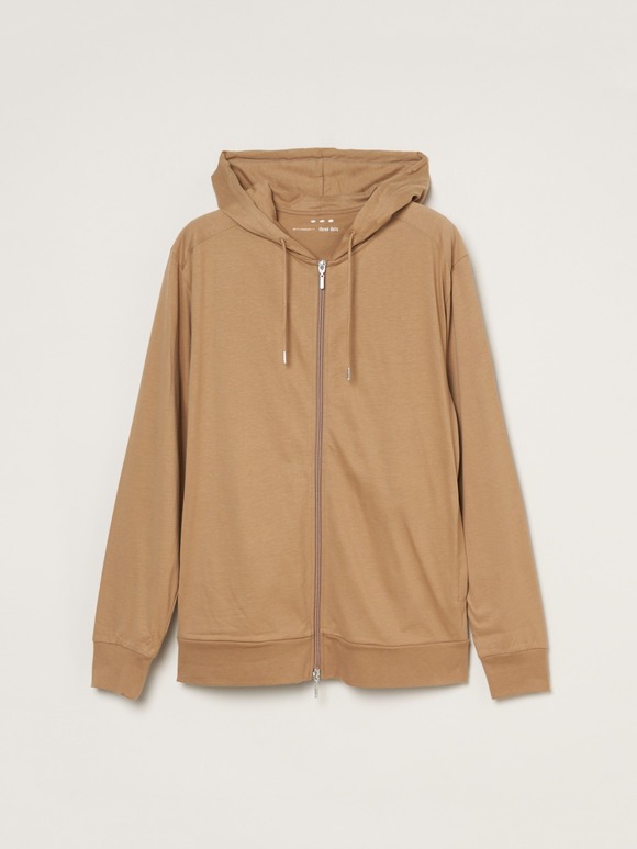 Men's sanded jersey zip hoody