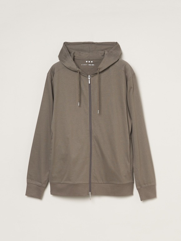 Men's sanded jersey zip hoody