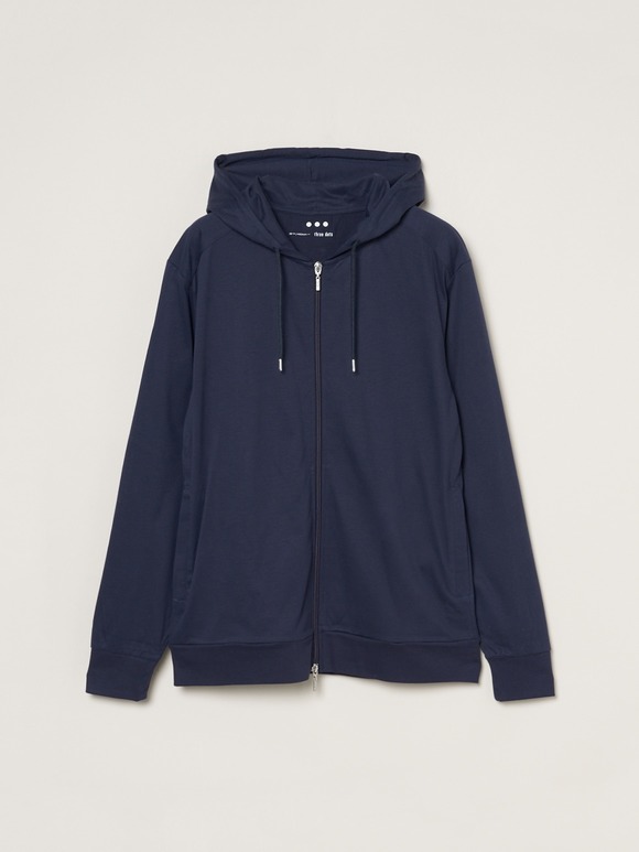 Men's sanded jersey zip hoody