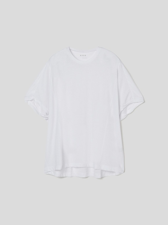 Cashmere cotton dolman tee