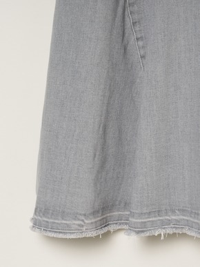 Denim volume flair skirt 詳細画像