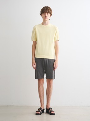 Men's Pigment dye organic cotton s/s crew 詳細画像
