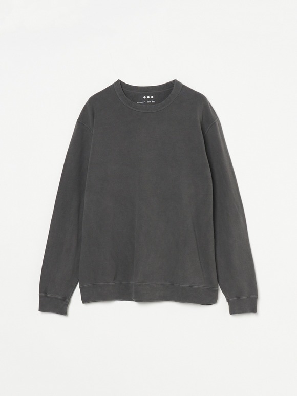 Men's Pigment dye organic cotton l/s crew