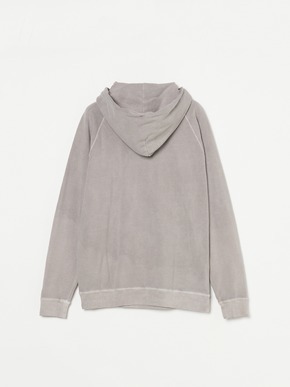 Men's Pigment dye organic cotton pull hoody 詳細画像
