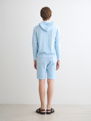 Men's Pigment dye organic cotton pull hoody 詳細画像