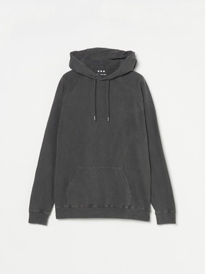 Men's Pigment dye organic cotton pull hoody 詳細画像