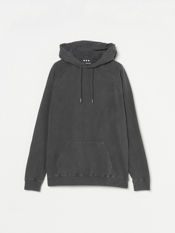 Men's Pigment dye organic cotton pull hoody