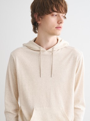 Men's gauze french terry pull hoody 詳細画像