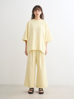 Sleek canvas half slv loose tee 詳細画像