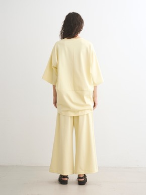 Sleek canvas half slv loose tee 詳細画像