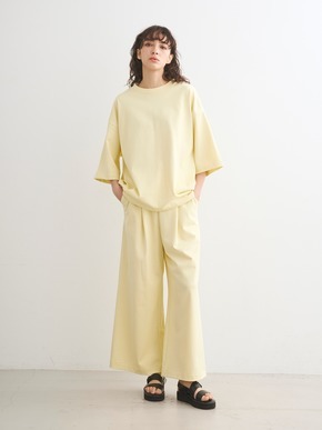 Sleek canvas half slv loose tee 詳細画像