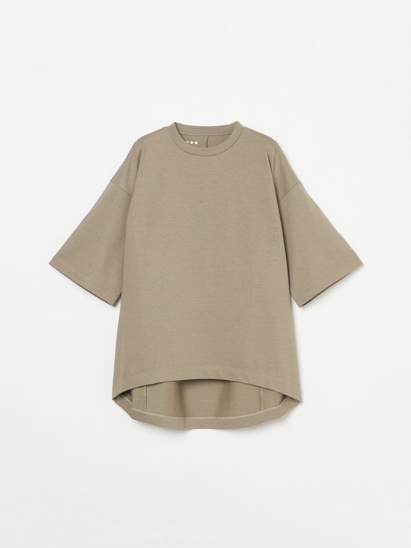 Sleek canvas half slv loose tee