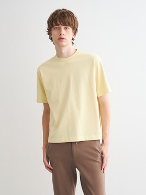 Men's heavy mercerized cotton s/s crew neck 詳細画像