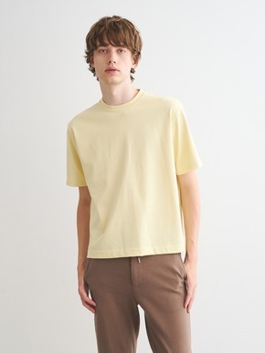 Men's heavy mercerized cotton s/s crew neck 詳細画像