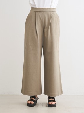 Sleek canvas wide pants 詳細画像