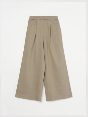 Sleek canvas wide pants 詳細画像