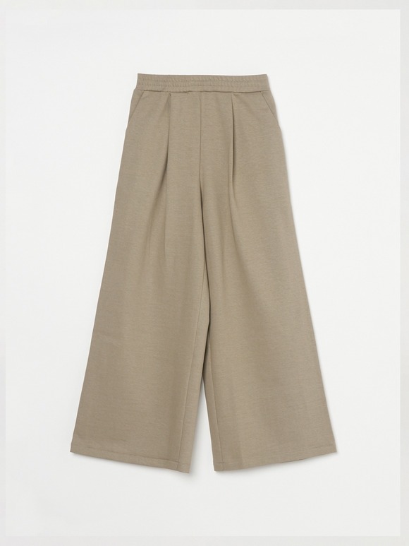 Sleek canvas wide pants