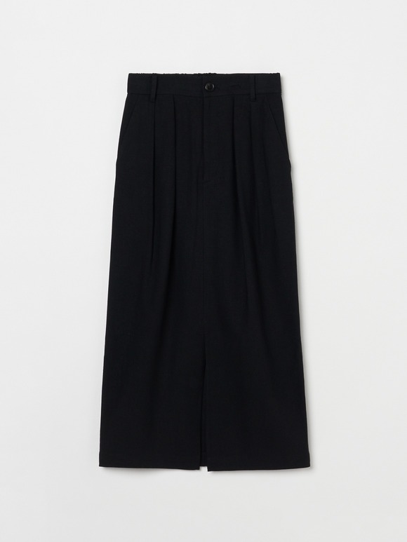 Rayon linen straight skirt