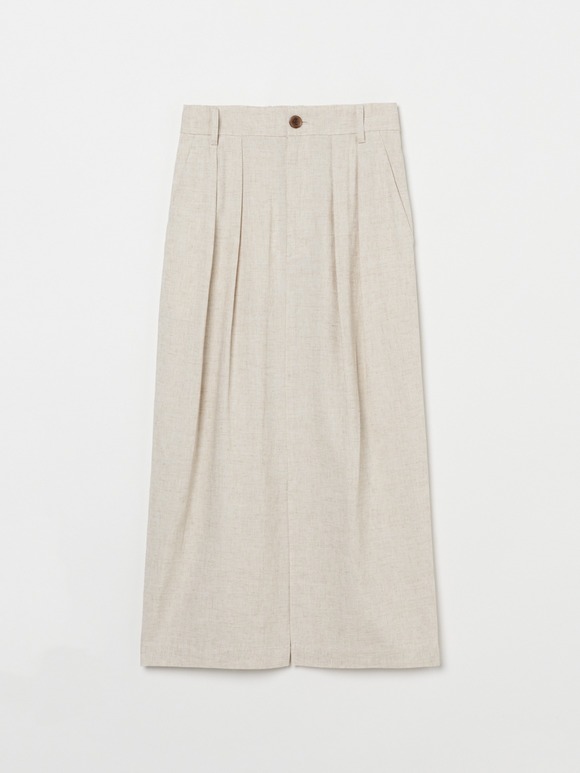 Rayon linen straight skirt