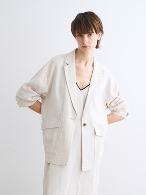 Rayon linen jacket 詳細画像