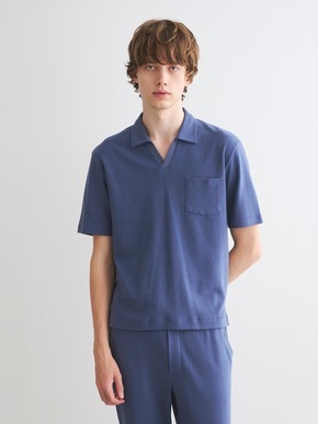 Men's compact pile skipper polo 詳細画像