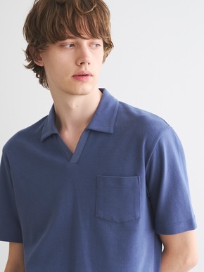 Men's compact pile skipper polo 詳細画像