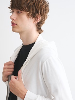 Men's compact pile l/s zip hoody 詳細画像