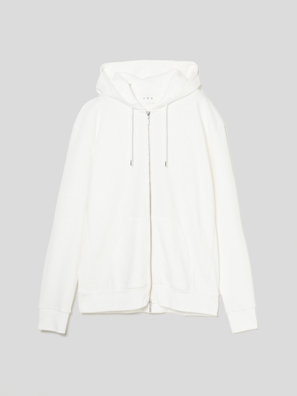 Men's compact pile l/s zip hoody