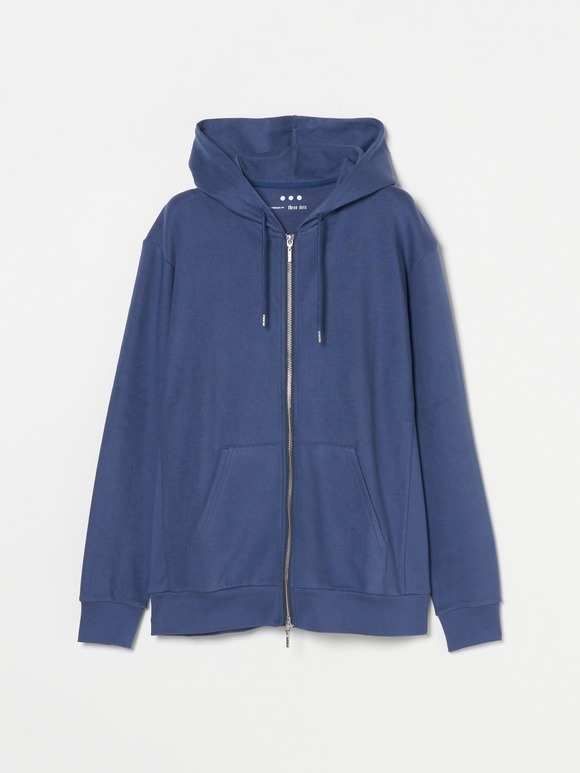 Men's compact pile l/s zip hoody