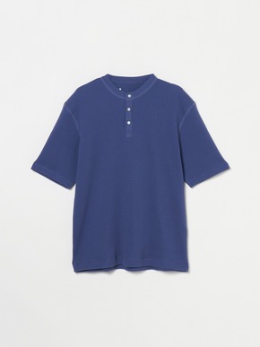 Men's pima waffle s/s henley 詳細画像