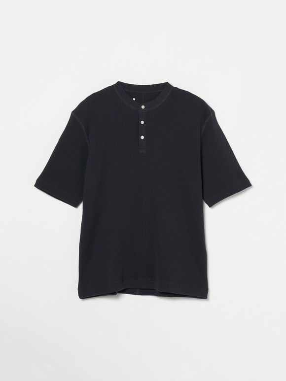 Men's pima waffle s/s henley