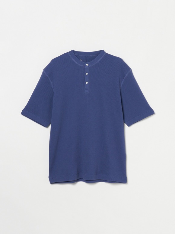 Men's pima waffle s/s henley