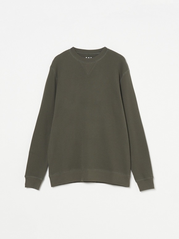 Men's pima waffle l/s sweat
