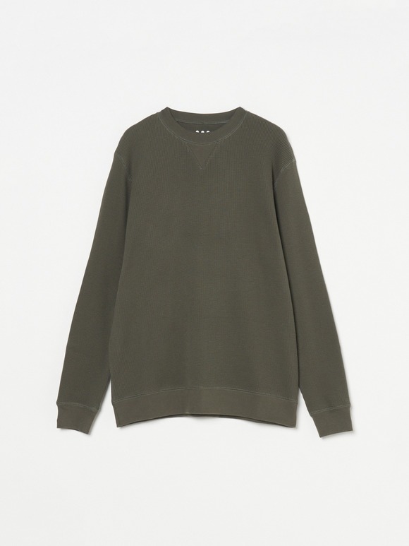 Men's pima waffle l/s sweat