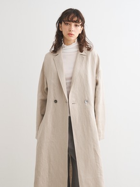 Rough linen trench 詳細画像