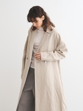 Rough linen trench 詳細画像