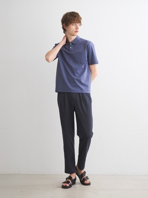 Men's high gauge ripple s/s polo 詳細画像