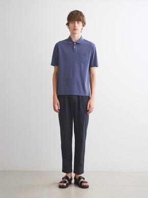 Men's high gauge ripple s/s polo 詳細画像