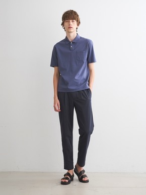 Men's high gauge ripple s/s polo 詳細画像