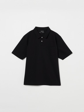 Men's high gauge ripple s/s polo 詳細画像