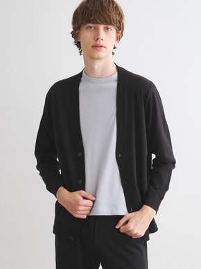 Men's organic cotton v neck cardigan 詳細画像