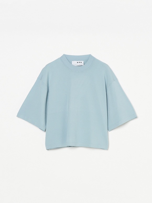 Sleek sweater s/s knitted tshirt