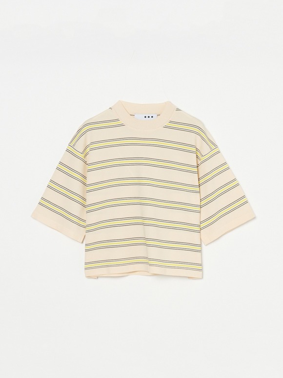 Sleek sweater s/s knitted tshirt