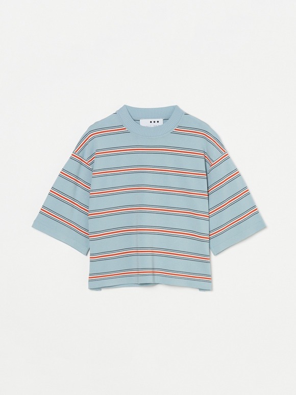 Sleek sweater s/s knitted tshirt