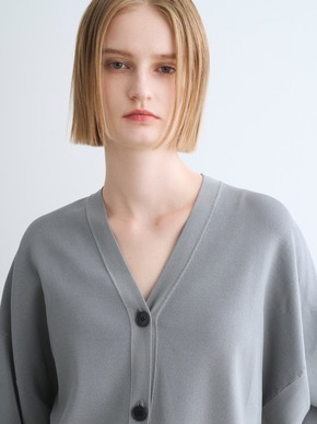 Sleek sweater button cardigan 詳細画像