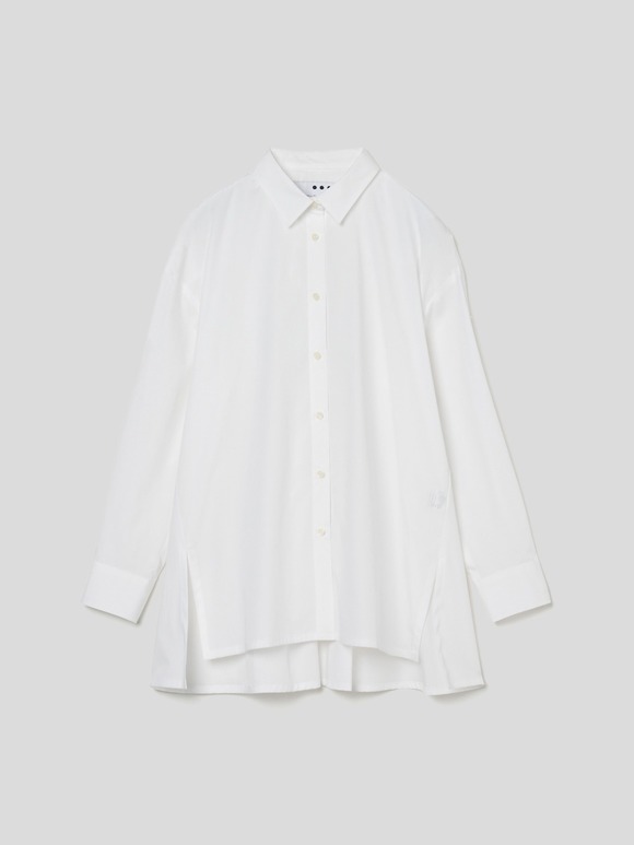 Broad cotton loose shirt